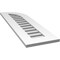 Ekena Millwork Quarter Round Top Right Surface Mount PVC Gable Vent w/ 3-1/2"W x 1"P Standard Frame, 12"W x 40"H GVPQR12X4001SF - alternate 4